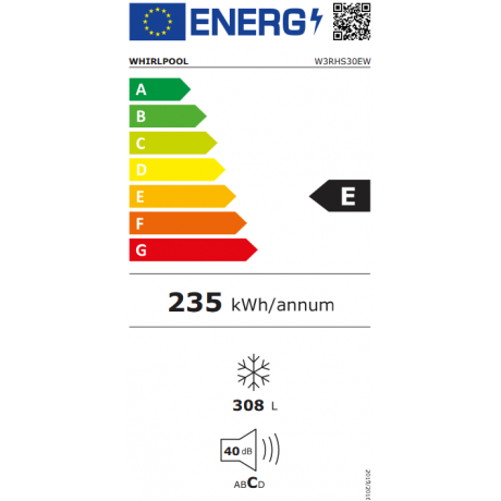 WHIRLPOOL W3RHS30EW Καταψύκτης Μπαούλο 308lt WHIRLPOOL W3RHS30EW Καταψύκτης Μπαούλο 308lt